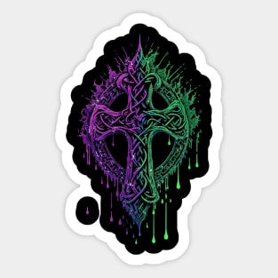 Celtic Cross Sticker